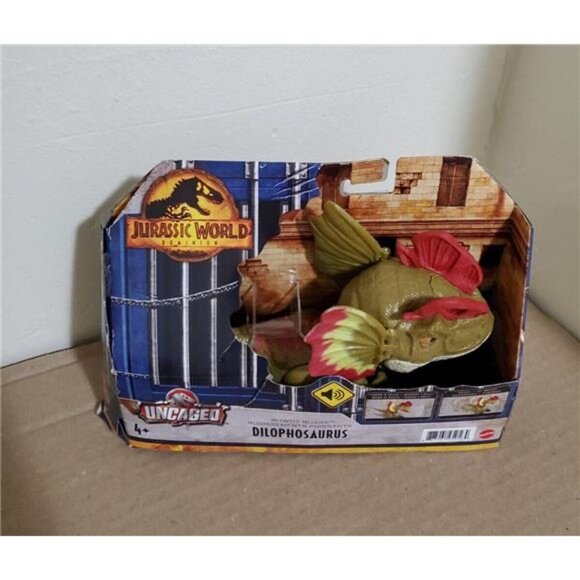 Jurassic World: Dominion Uncaged Rowdy Roars Dilophosaurus Dinosaur Figure Rare - Picture 5 of 7